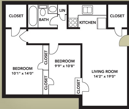 2BR/1BA - Village South Apartments