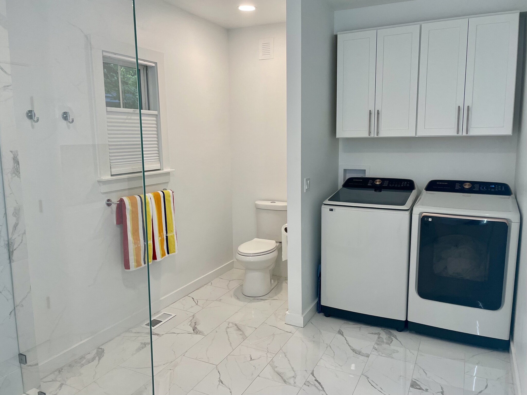 Lower level bath and laundry. - 83 Lehner St