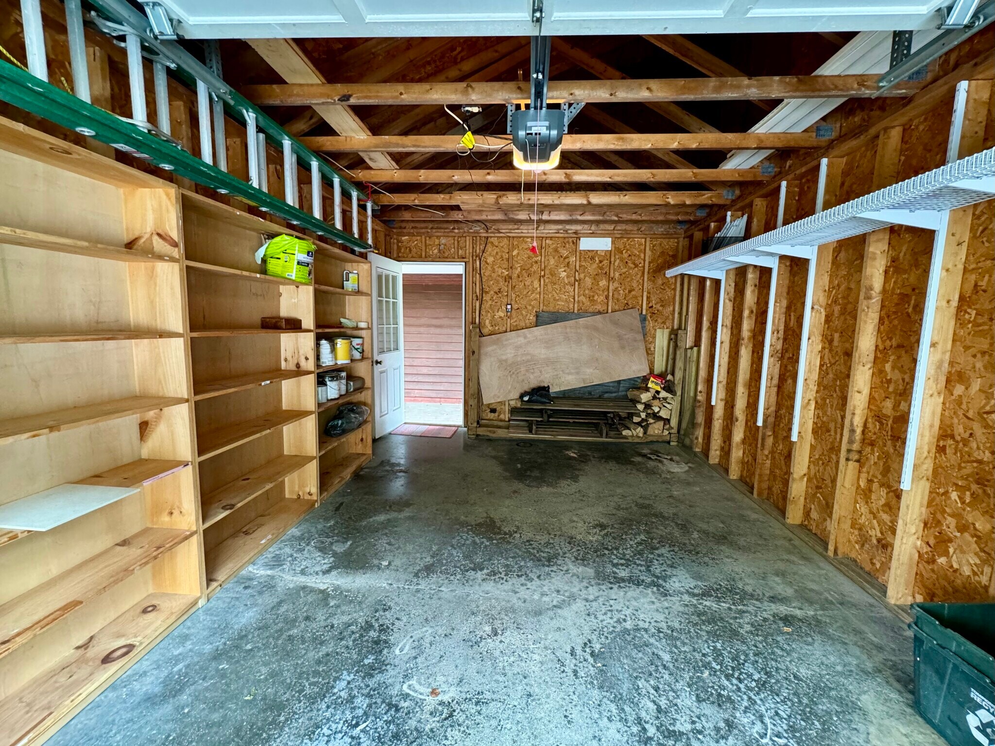 Shelved storage in garage - 113 Penny Ln