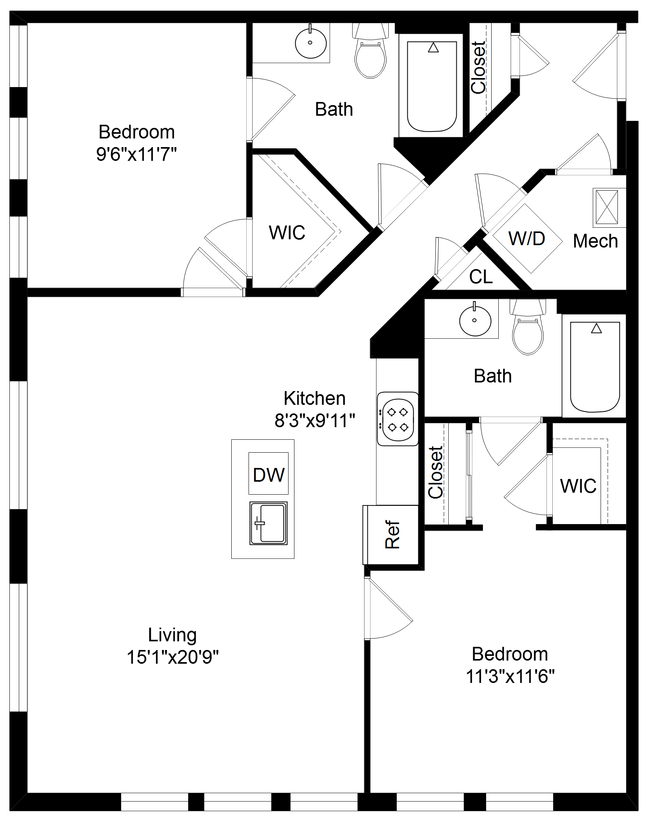 Floorplan - The Swift at Petworth Metro