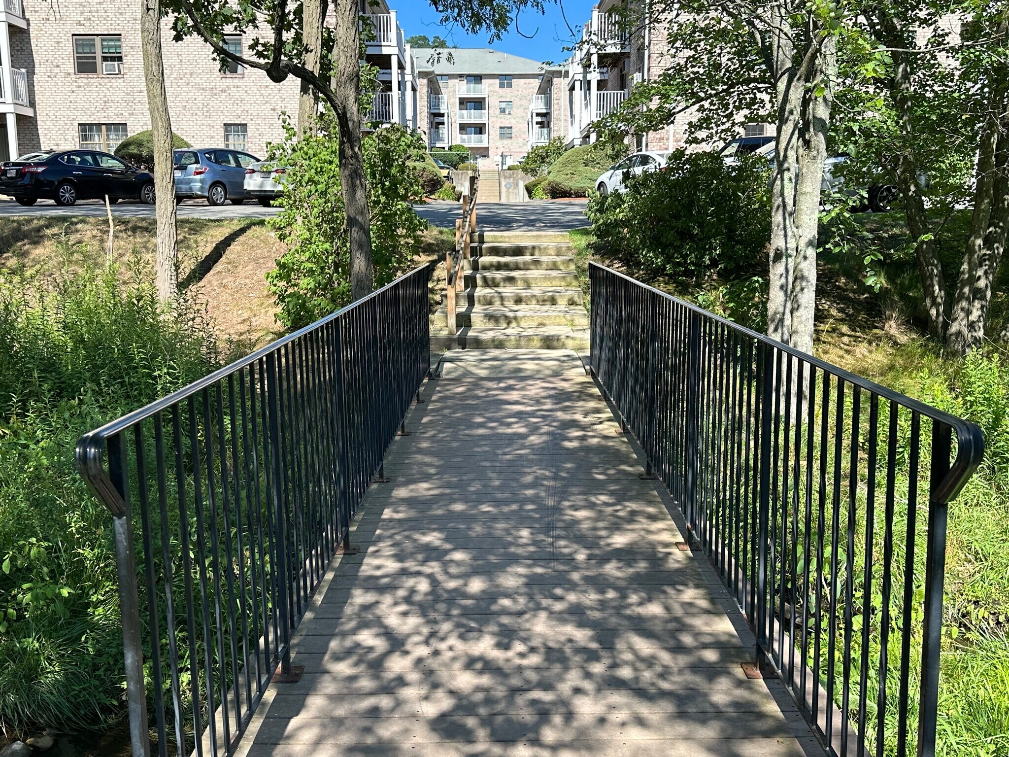 Walkway bridge next to condo - 16 Kenmar Dr