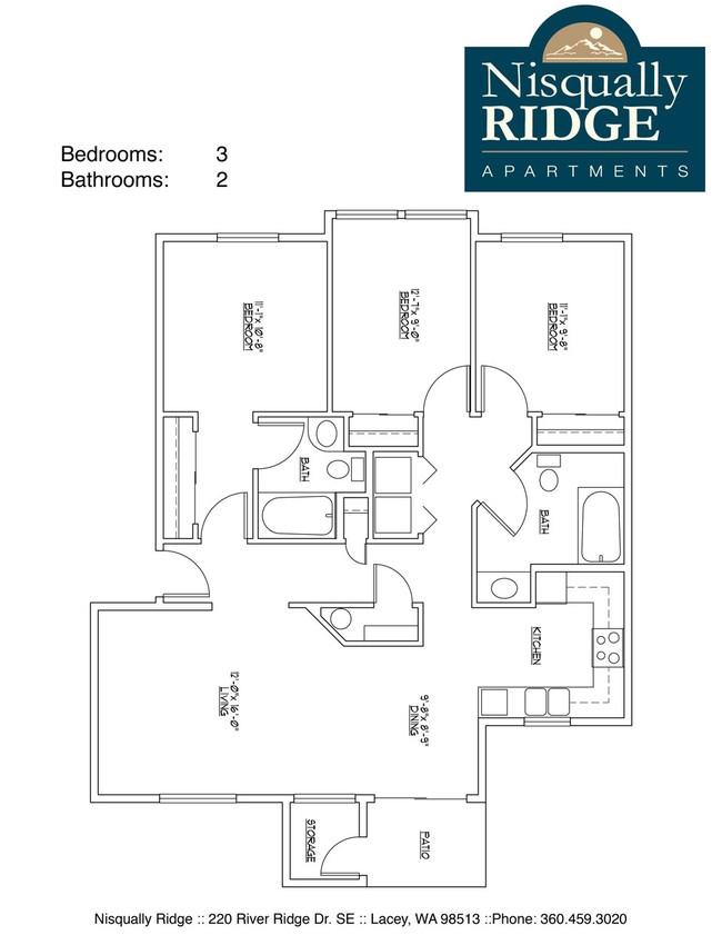 2BR/2BA - Nisqually Ridge