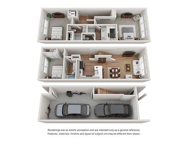 Floorplan - Villae ATX Luxury Rental Townhomes