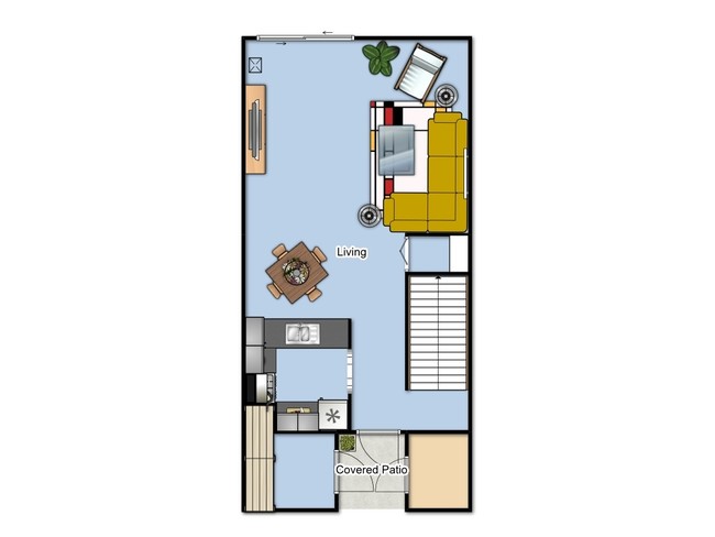 2 BR 1.5 Ba 1st Floor - Plaza Terrace Apartments