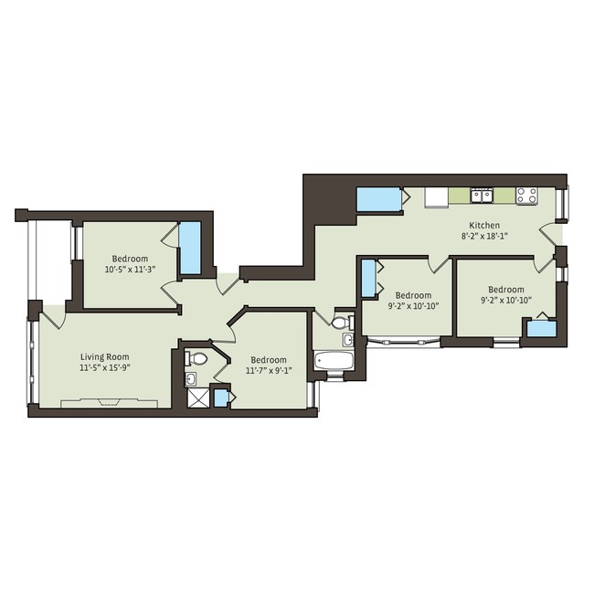 Floorplan - 5335-5345 S. Kimbark Avenue