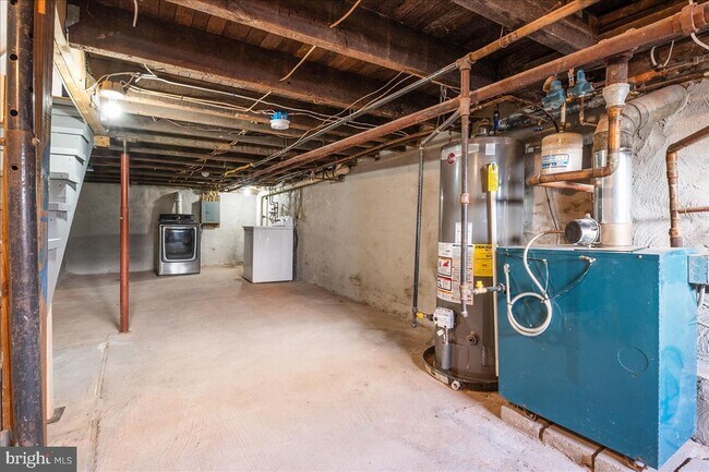 Basement with plenty of storage and in-unit washer and dryer - 3415 Mount Pleasant Ave
