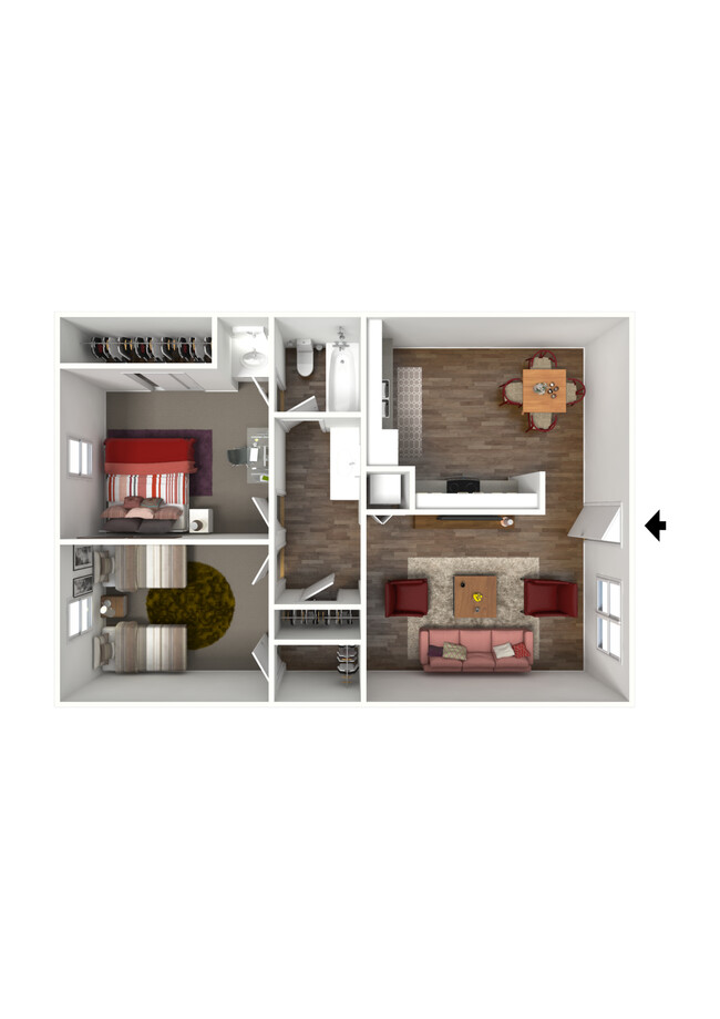 Floorplan - Cambridge House Apartments