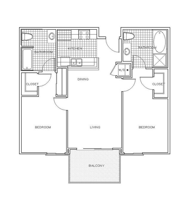 Capri 2x2 floor plan PR SM Capri LLC - PR SM Capri LLC