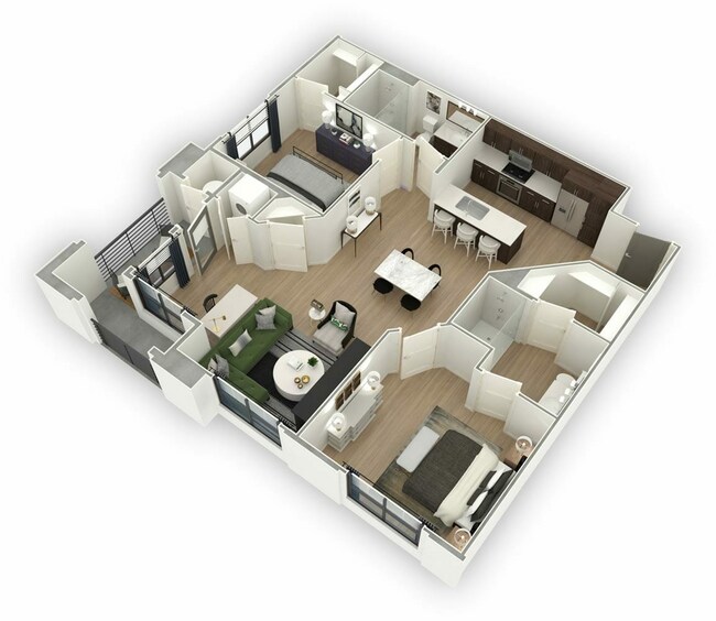 Floorplan - Lakeside Drive Apartments