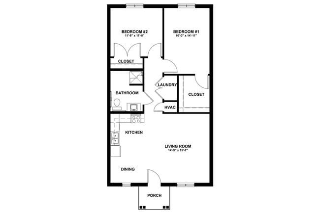 2BR/2BA - Ambroise Village