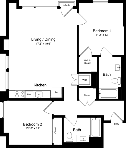 Floorplan - One Henry Adams