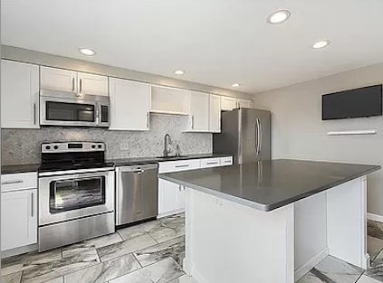 Solid surface counters and stainless steel appliances - 112 Van Buren St