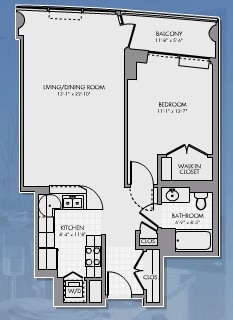 1BR/1BA - SKY55