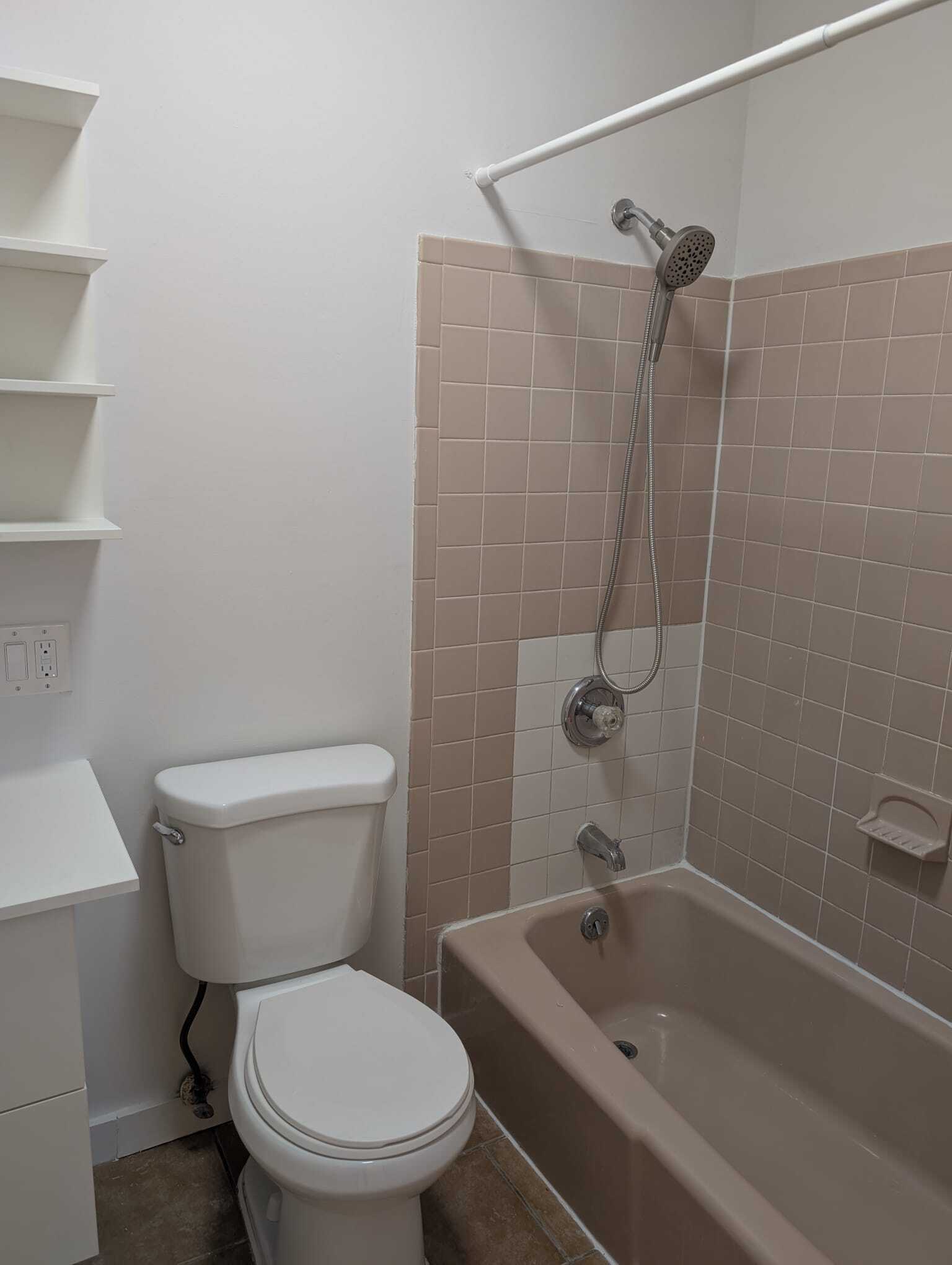 bathtub and new shower - 40 Lyon St