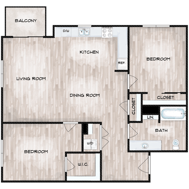 2x1_B2C_1051_SqFt_FP_778972.png - Pointe by Vintage Apartments