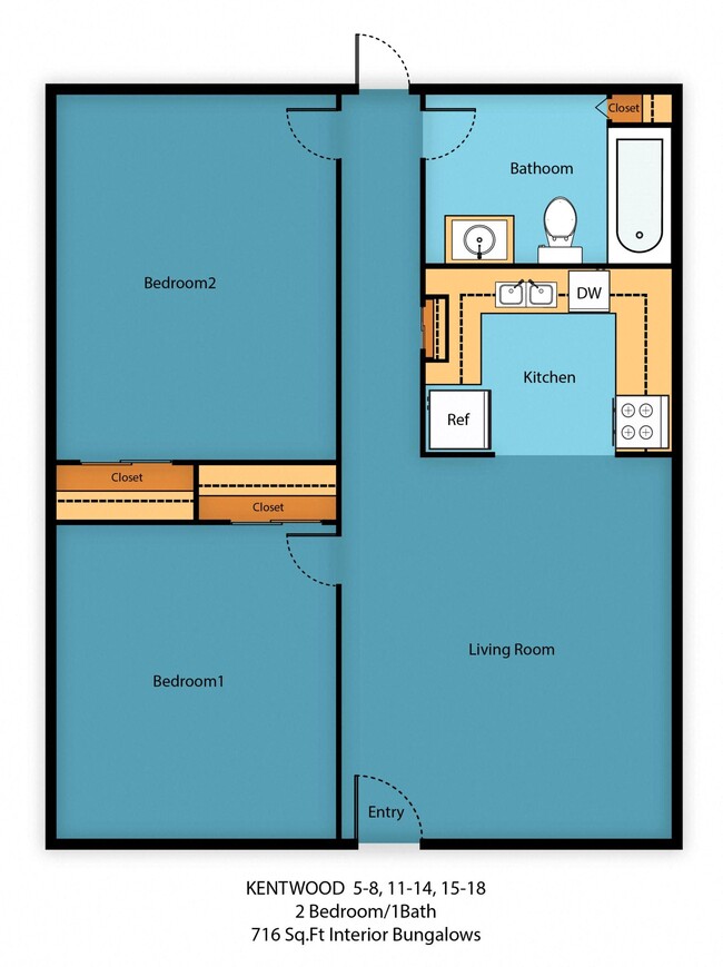 Floorplan - Kentwood Apartments