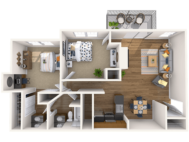 Floorplan - Abbotts Run Apartment Homes