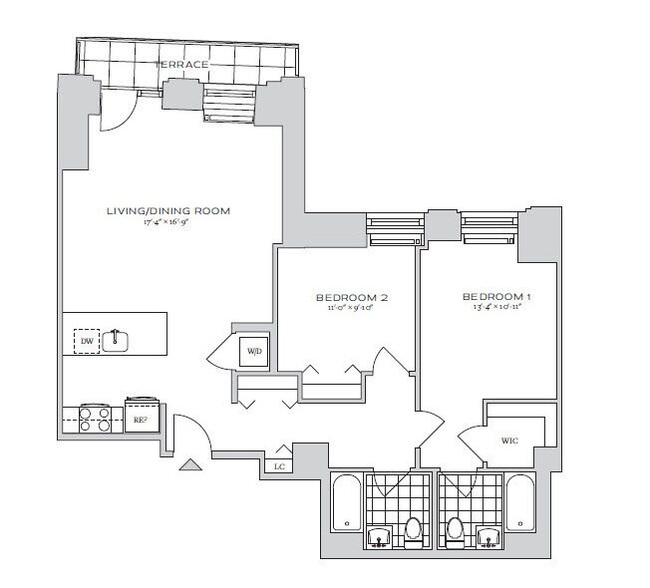 Floorplan - 70 Pine Apartments