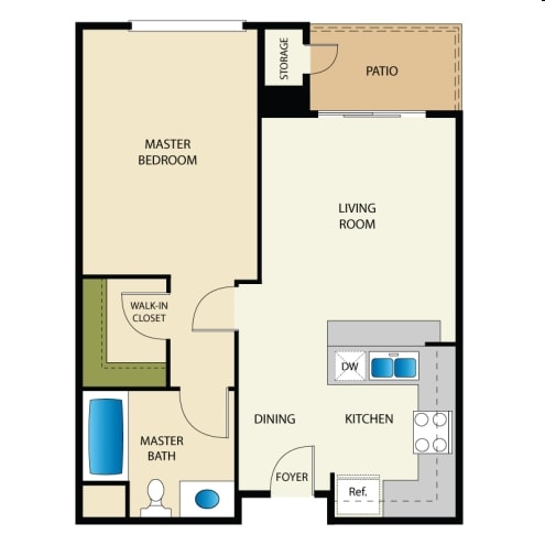 1BR/1BA - Hayward Village Senior Apartments