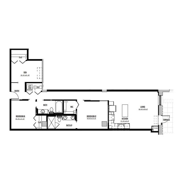 Floorplan - Parisian on Vine Apartments