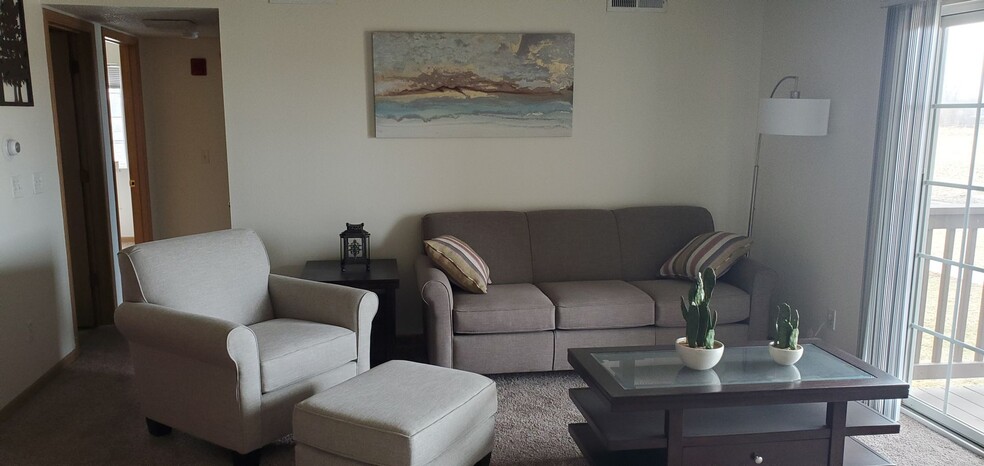 2 bedroom Living Room - Sycamore Apartments