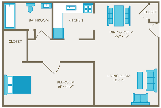 Floorplan - Lake Point Apartments