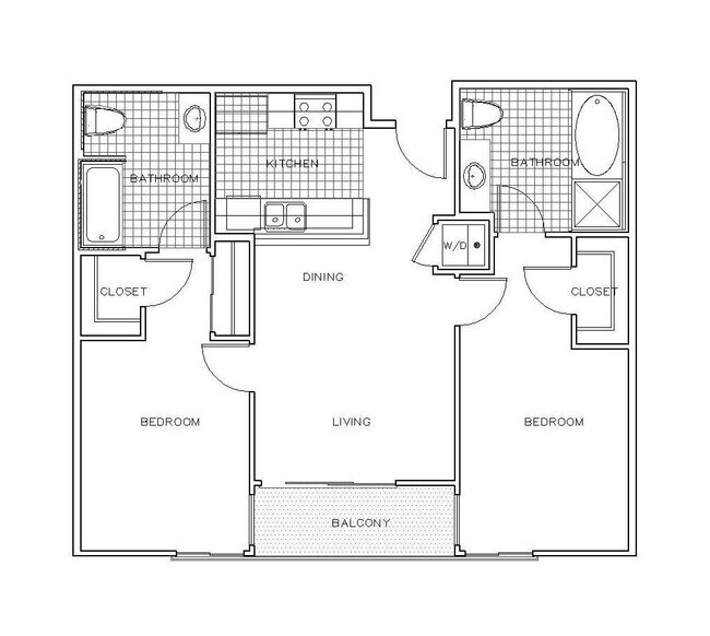 Capri 2x2 floor plan PR SM Capri LLC - PR SM Capri LLC