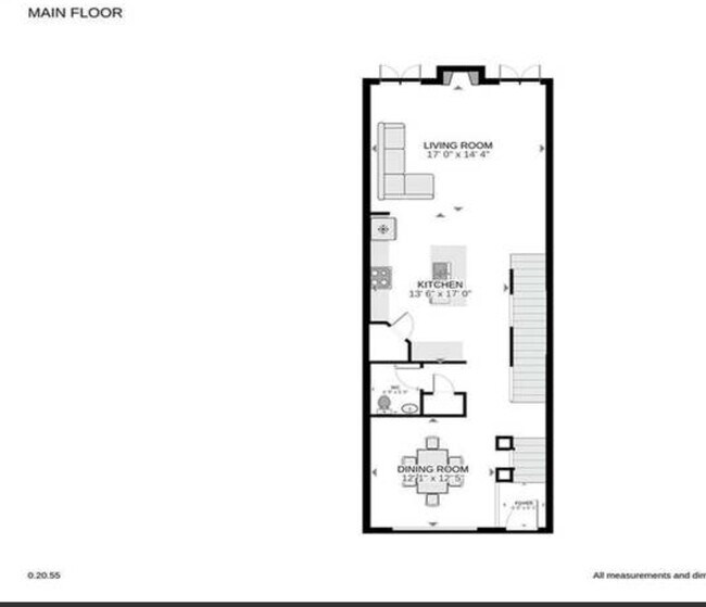 Main Floor Layout - 1553 Mosaic Way