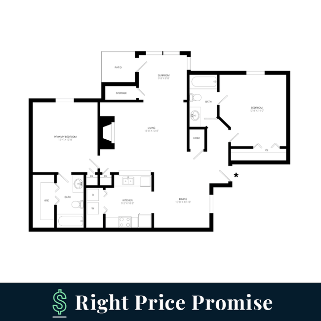 Floorplan - Birchwood at Boulders Apartments