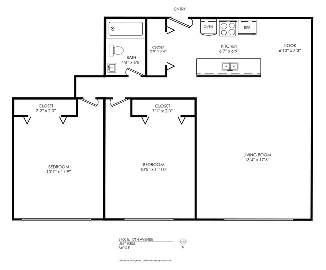 Floorplan - Kent Apartments