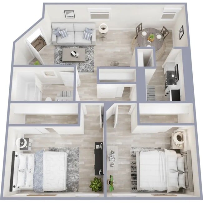 Floorplan - Two | Five Greenway Apartments