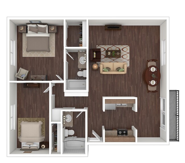 Floorplan - Royal Greens Apartments