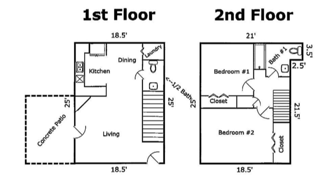 floor plan - 843 Harbor Bend Dr