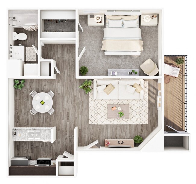Floorplan - Hillcrest Apartments