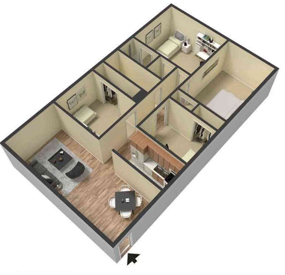 Floorplan - Gulf Vista Apartments