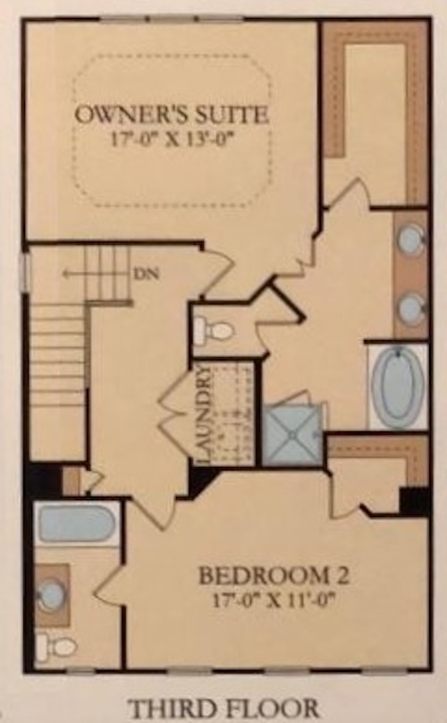 Third Floor Plan - 1952 Bainbridge Ln