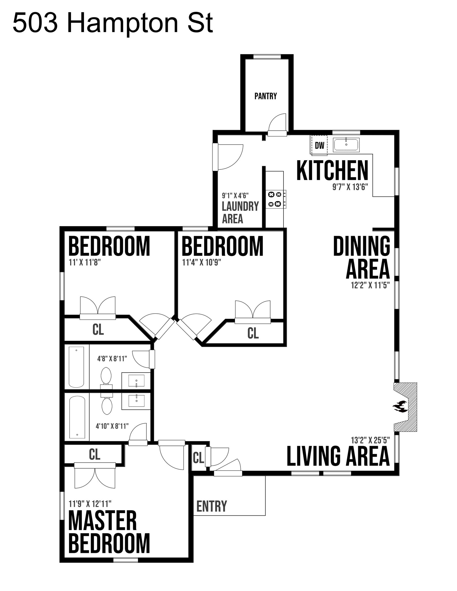 Floorplan - 503 Hampton St