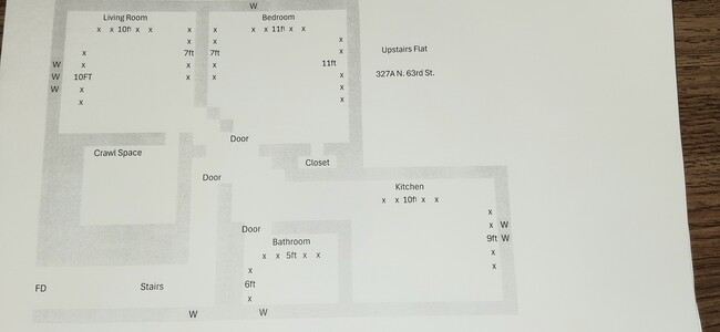 Floor Plan - 327 N 63rd St