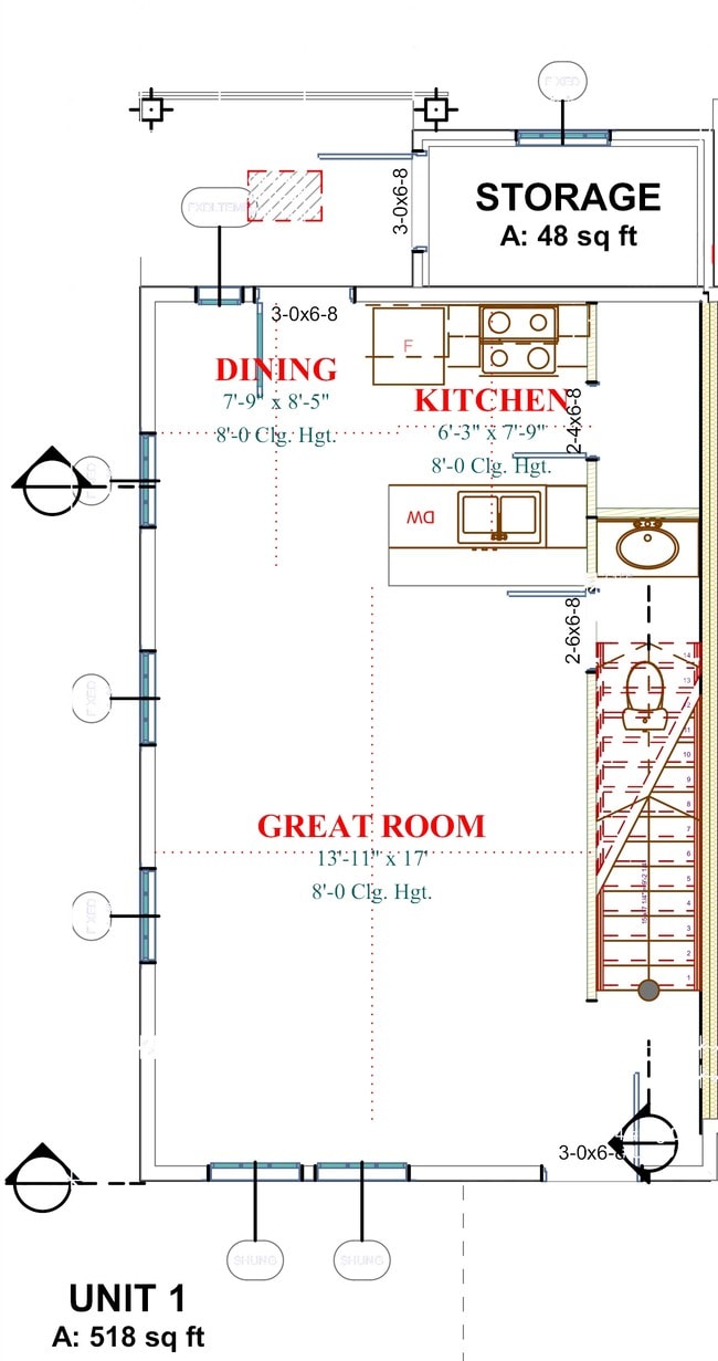9 Plex Lower Floor Plan - Gatehouse