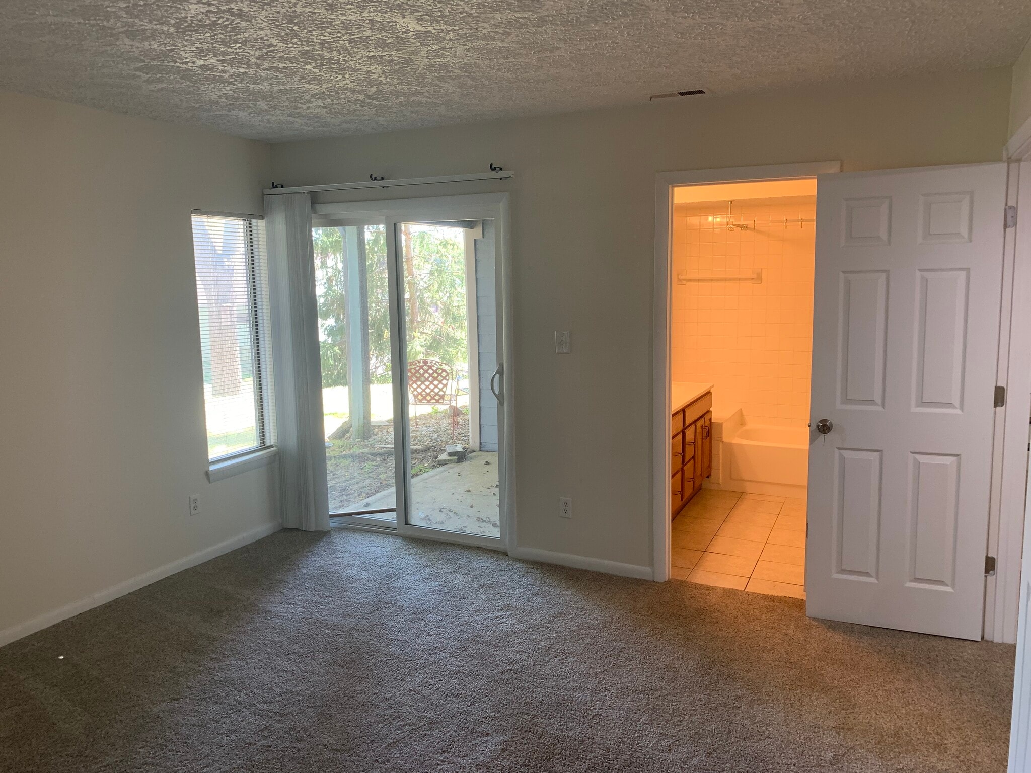 Master back patio and bathroom - 197 Sugarwood Ln