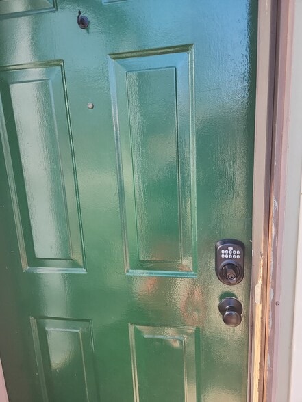 Door with security code access - 2116 Thaler Ave