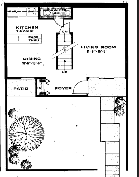 Downstairs Layout - 403 East Bluff