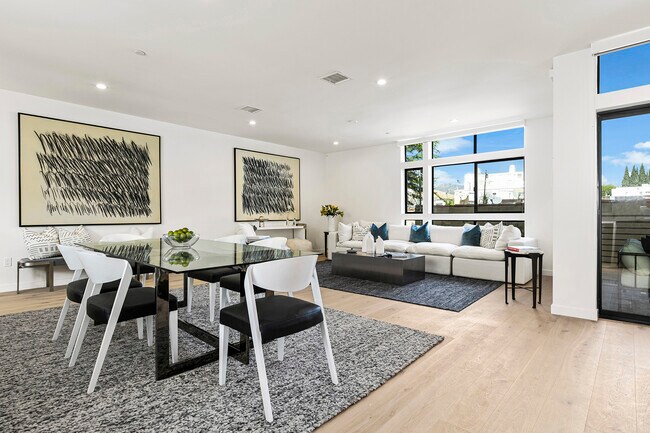 Living-Dining Room Staged - Model Unit - 6701 W Eden Ter