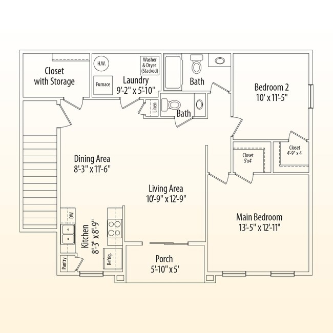 Floorplan - Bent Creek Apartments