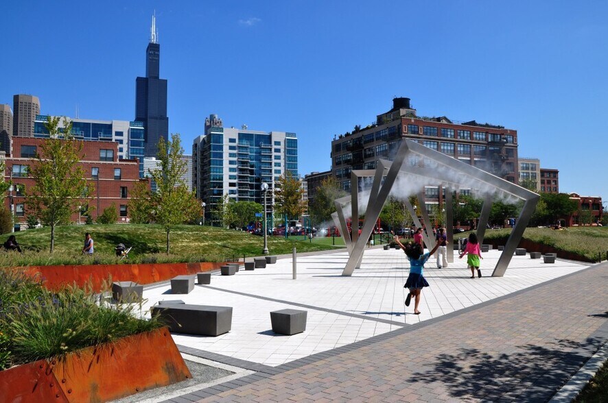 Mary Bartelme park across street - 950 W Monroe St
