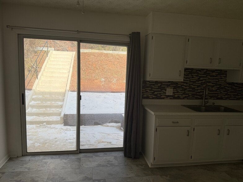 Stairs up to private road and parking - 68 Webb Cove Rd