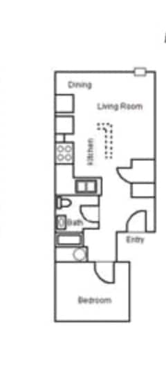 1BR/1BA - Northbrook Place Apartments