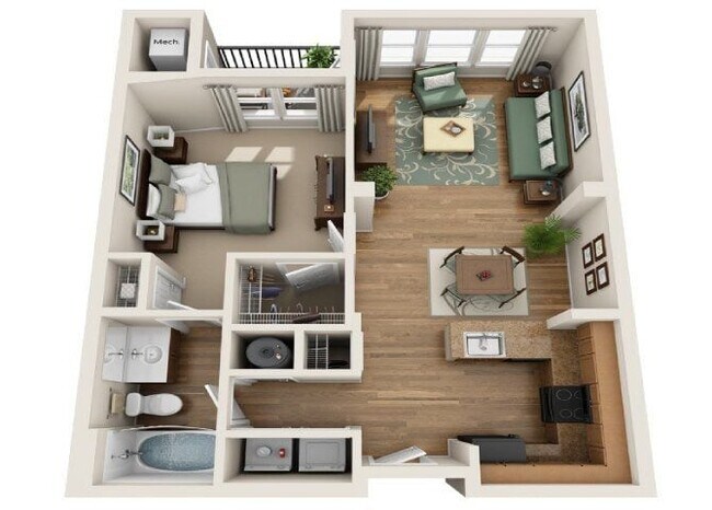 Floorplan - Summerfield At Morgan Metro Apartments