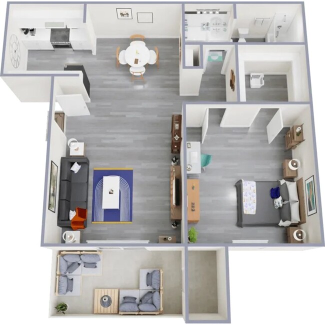 Floorplan - Hidden Cove Apartments