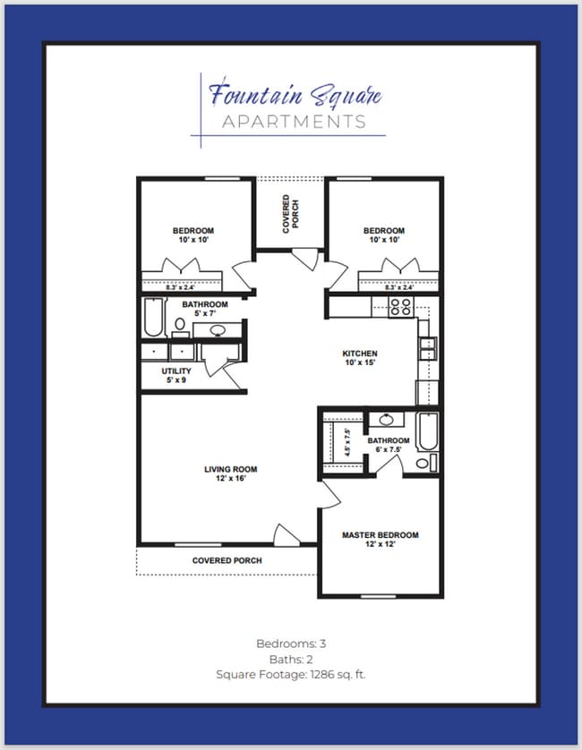 Floorplan - Fountain Square Apartments